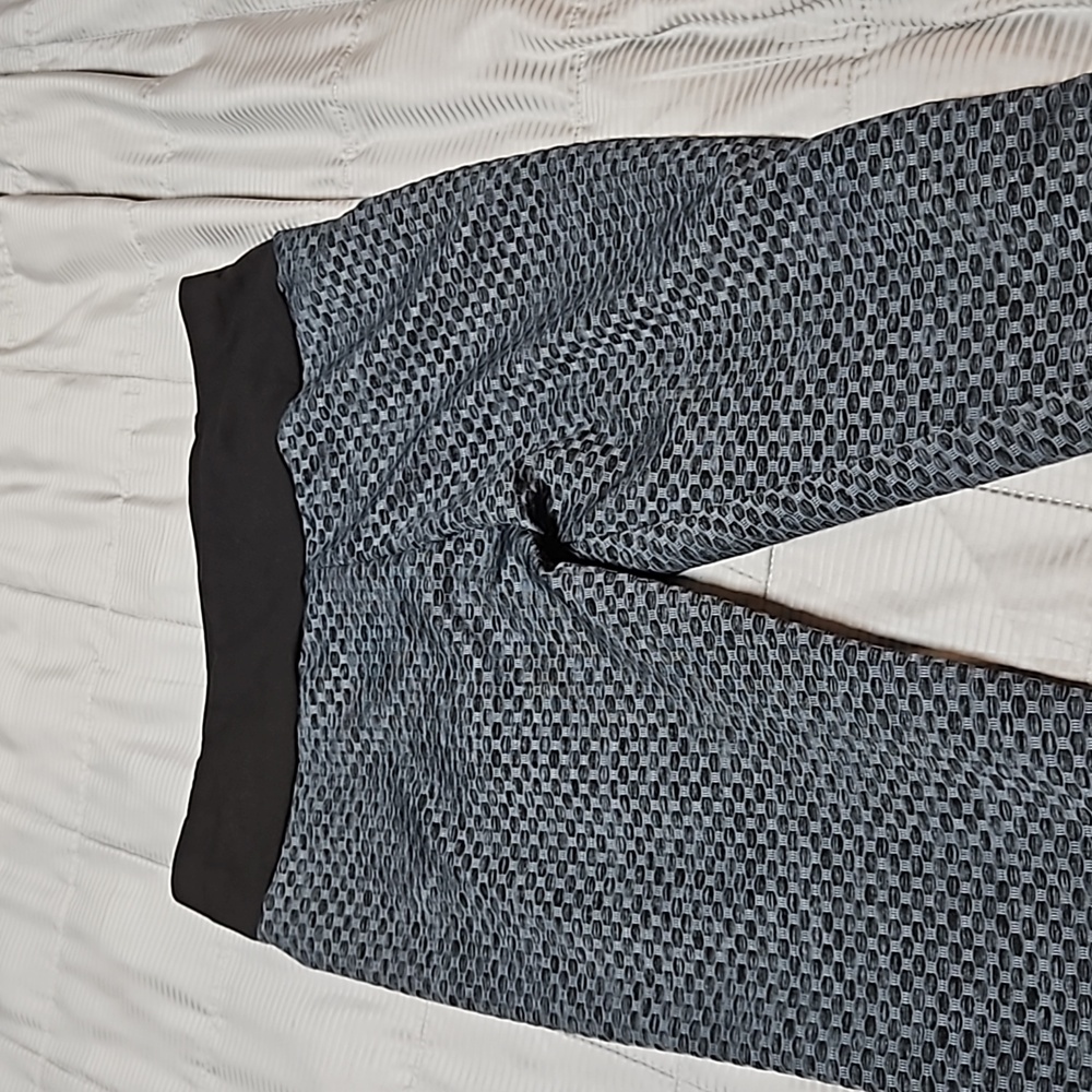 Grey Black Butt Leggings